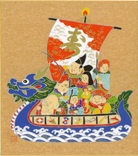 型染め色紙（干支）2012辰-３