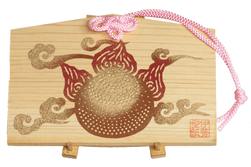 伊勢型紙の絵馬飾り