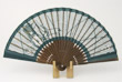 folding fan "Goshoguruma"" Court carriage NAVY BLUE