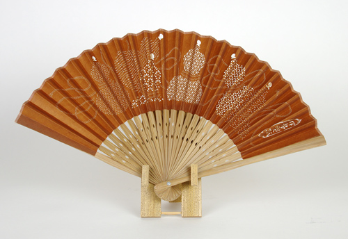 folding fan Mubyou_Six Gourds(symbolize nondisease)