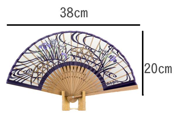 扇子のサイズ：39×19.5cm