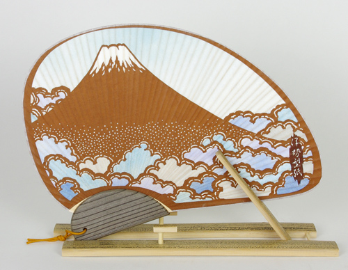 ちどりうちわ「富士山」彩色
