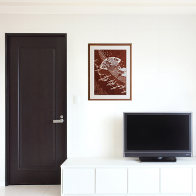 「翔」（はばたき）額縁のサイズ・イメージ