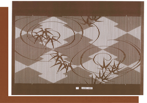 型紙付き図案-Ａ３-77（松皮菱に水面笹）