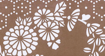 型紙付き図案-Ａ３-90（亀甲に花の丸紋）拡大