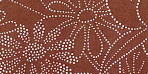型紙付き図案-錐文様（Ａ３サイズ）２:六角形額に牡丹と一重菊（フジバカマ）拡大