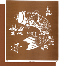 日本の一年-7(子供とこいのぼり)