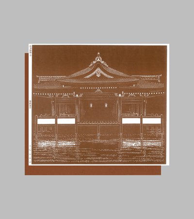型紙付き図案：日本の世界遺産-８（厳島神社）