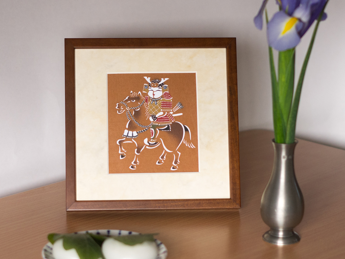 【 伊藤小坡 直筆『御所人形』】　絹本色紙　額装 伊藤小坡 『御所人形』】 直筆絹本 色紙額装 |サムライオークション