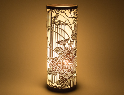 伊勢型紙：渋あかり