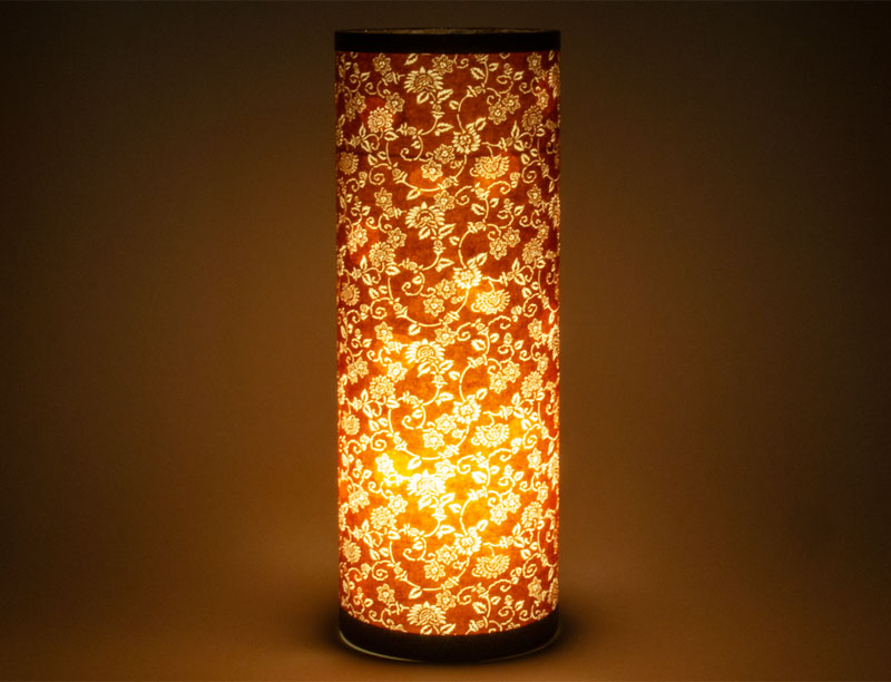 伊勢型紙渋あかり「鉄線花」