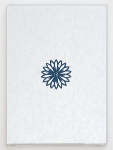 御朱印帳「和傘に花尽くし」（銀）裏表紙